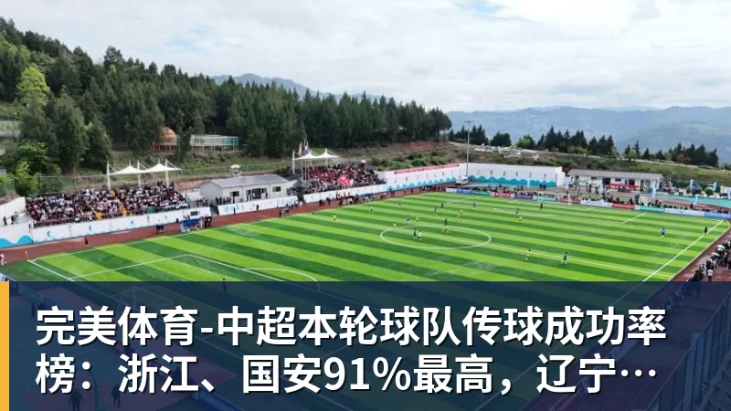 完美体育-中超本轮球队传球成功率榜：浙江、国安91%最高，辽宁铁人88%第三